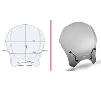 GIVI CUPOLINO UNIVERSALE FUME'