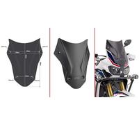 GIVI CUPOLINO NERO OPACO HONDA CRF1000L A.TWIN 2016-2018 D1144BO