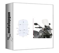 givi cupolino trasparente d1121st compatibile con honda cb 500 x 2013 2014 2015 2016 2017 2018 MOTOTOPGUN