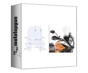 givi cupolino trasparente d7703st compatibile con ktm 1090 adventure 2017 2018 2019 MOTOTOPGUN