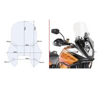 GIVI Cupolino Trasparente per Ktm 1190 Adventure / R 2013 2014 2015 2016