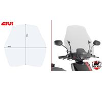 GIVI D1155ST SOLO PARABREZZA TRASPARENTE 51 x 49 cm SCOOTER NIU UQI GT 21-24