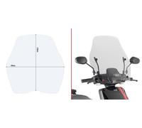 GIVI D1155ST SOLO PARABREZZA TRASPARENTE 51 x 49 SCOOTER NIU UQI GT 21 22 23 24