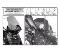 GIVI D292KIT KIT ATTACCHI PARABREZZA 292DT PER KYMCO DINK 50-125-200i 2006 2016
