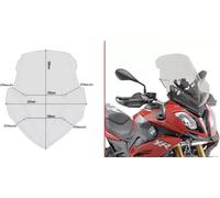 GIVI D5119S CUPOLINO FUME' 50 x 43,5 MAXI SCOOTER BMW S 1000 XR 15 16 17 18 19
