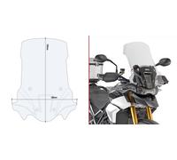GIVI D6418ST CUPOLINO TRASPARENTE 59 x 48 TRIUMPH TIGER 900 2020 2021 2022 2023