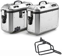 givi dlmk36ax2 valigie laterali + portavaligie trekker dolomiti compatibile con honda crf 1100 l africa twin adventure sports 2020 2021 2022 mototopgun
