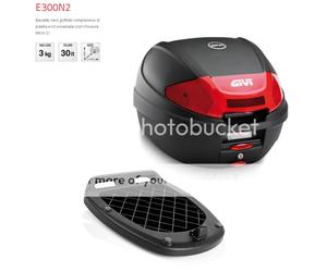 GIVI E300N2 KIT BAULETTO 30LT PIASTRA UNIVERSALE DERBI Paddock 50