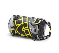 GIVI Easy-T Waterproof - Rotolo Bagagli 30 L design mimetico grigio, scritta giallo neon