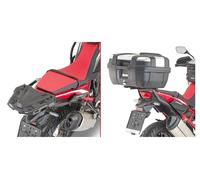 Givi 1179FZ Honda CRF1100L, portapacchi posteriore Monokey/-lock male Nero