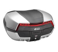 V58N - Bauletto Moto Givi MAXIA 5 MONOKEY® nero/alluminio con catadiottro rosso