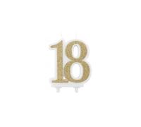 Givi Italia 18 Candelina Oro Glitter 11cm