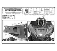 GIVI KIT Att. post piastra Bauletto M.Lock per PIAGGIO Beverly 125-250-400 04-07
