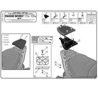 GIVI KIT Att. post piastra Bauletto M.lock per PIAGGIO Beverly 125-300-350 10-20