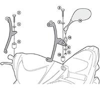 Kit attacchi Parabrezza Givi A1153A
