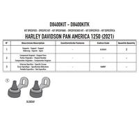 Givi Kit di montaggio per parabrezza D8400KIT per 8400DT/8400DTG