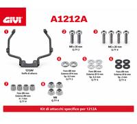 GIVI Kit Attacchi Staffe per Parabrezza 1212A per HONDA GB 350 S 2025 2026
