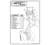 GIVI KIT Piastra per Attacco post. Bauletto Monokey per BMW R 1100 RS 1994-1998