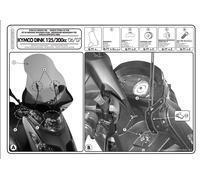 Kit attacchi parabrezza GIVI 292DT per applicare su KYMCO DINK 50 150 200