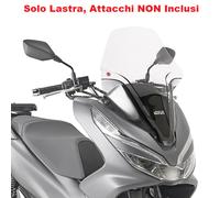 GIVI Lastra Parabrezza Trasparente senza Attacchi per Honda PCX 125 2018-2020