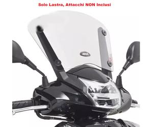 GIVI Lastra Parabrezza Trasparente senza Attacchi per Honda SH 300i 2015-2020