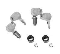 Z227A - Givi Chiavi serratura per 2 valigie con boccole 2,5mm impugnatura argent