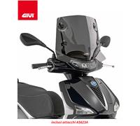 GIVI Parabrezza / Cupolino Fumè con Attacchi 26x41,5 per PIAGGIO Liberty 50 2025
