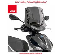 GIVI Parabrezza / Cupolino Fumè no attacchi 26x41,5 per PIAGGIO Liberty 150 2025