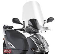 GIVI Parabrezza Kymco Agility 50 - 125 - 150 R16 - Trasparente - Moderno - Montaggio con Kit - Specifico per Scooter
