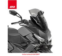 GIVI Parabrezza / Lastra Fumè con Attacchi per KYMCO Xciting VS 400 2024-2025