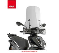 GIVI Parabrezza / Lastra Trasparente con Attacchi per PIAGGIO Liberty 125 2025