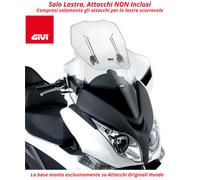 GIVI Parabrezza Scorrevole Airflow senza Attacchi per HONDA SW-T 400 2009 - 2017