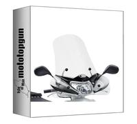 givi parabrezza trasparente 314a + attacco compatibile con honda lead 110 2008 2009 2010 2011 2012 2013 2014 MOTOTOPGUN