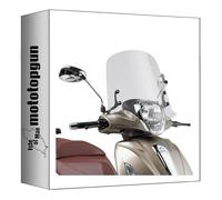 givi parabrezza trasparente 357a + attacco compatibile con piaggio beverly 125-300 ie-350 2010 2011 2012 2013 2014 2015 2016 2017 2018 2019 2020 MOTOTOPGUN