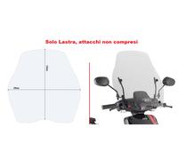GIVI Parabrezza Trasparente 51 x 49 per NIU MQI+ 2019 - 2022