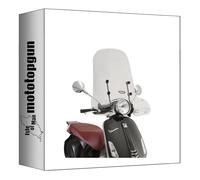 givi parabrezza trasparente 5608a + attacco compatibile con piaggio vespa primavera 50-125-150 2014 2015 2016 2017 2018 2019 2020 2021 2022 2023 2024 MOTOTOPGUN