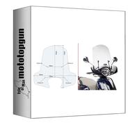 givi parabrezza trasparente 6109a + attacco compatibile con kymco like 50-125-150 2017 2018 2019 2020 2021 2022 2023 2024 MOTOTOPGUN