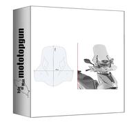 givi parabrezza trasparente 6114dt + attacco compatibile con kymco agility 300-350 r16 2019 2020 2021 2022 2023 2024 MOTOTOPGUN