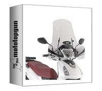 givi parabrezza trasparente 7057a + attacco compatibile con piaggio medley s 125-150 i-get 2020 2021 2022 2023 2024 MOTOTOPGUN