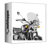 givi parabrezza trasparente 9058a + attacco compatibile con royal enfield super meteor 650 2023 2024 MOTOTOPGUN