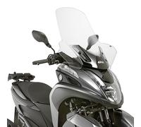 GIVI Parabrezza Trasparente + Attacchi per Yamaha Tricity 125 2018 2019 2020
