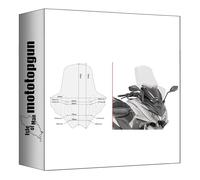 givi parabrezza trasparente d6110st compatibile con kymco ak 550 ets 2017 2018 2019 2020 2021 2022 2023 2024 MOTOTOPGUN