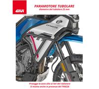 GIVI Paramotore Tubolare Superiore Nero per CFMOTO 450 MT 2024 - 2026