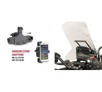 GIVI PORTA SMARTPHONE UNIVERSALE + TRAVERSINO SUPPORTO HONDA NC750X 2016 > 2019