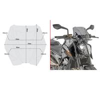 GIVI solo Cupolino Fumé 25 x 31 per Ktm Duke 790 2018 - 20