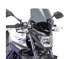 GIVI solo Cupolino Fumé 28 x 38 per Yamaha MT-03 321 2016 - 2019