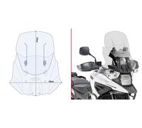 Givi Af3117 Airflow Suzuki V-strom 1050/xt Adjustable Windshield Trasparente
