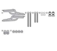 GIVI SR2129 Supporto Laterale Per Valigie Rigide V35