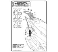 GIVI SR5600 Attacco posteriore specifico per bauletto MONOKEY PIAGGIO Mp3 Yourban 125-300