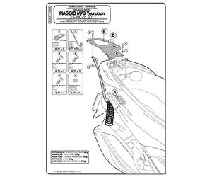 Givi SR5600 Topcase bretelle Monokey valigetta, Nero